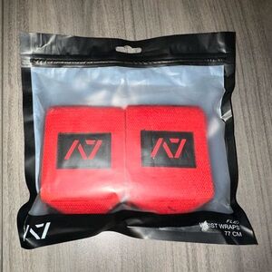 A7 Red Wrist Wraps 77cm (Unisex)